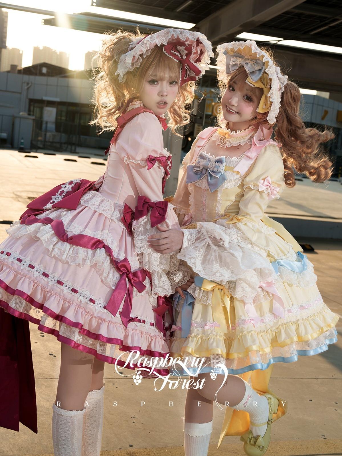 Mewroco - Berry Forest - Sweet Lolita Short-sleeved OP Dress and Matching Accessory 42596:748521