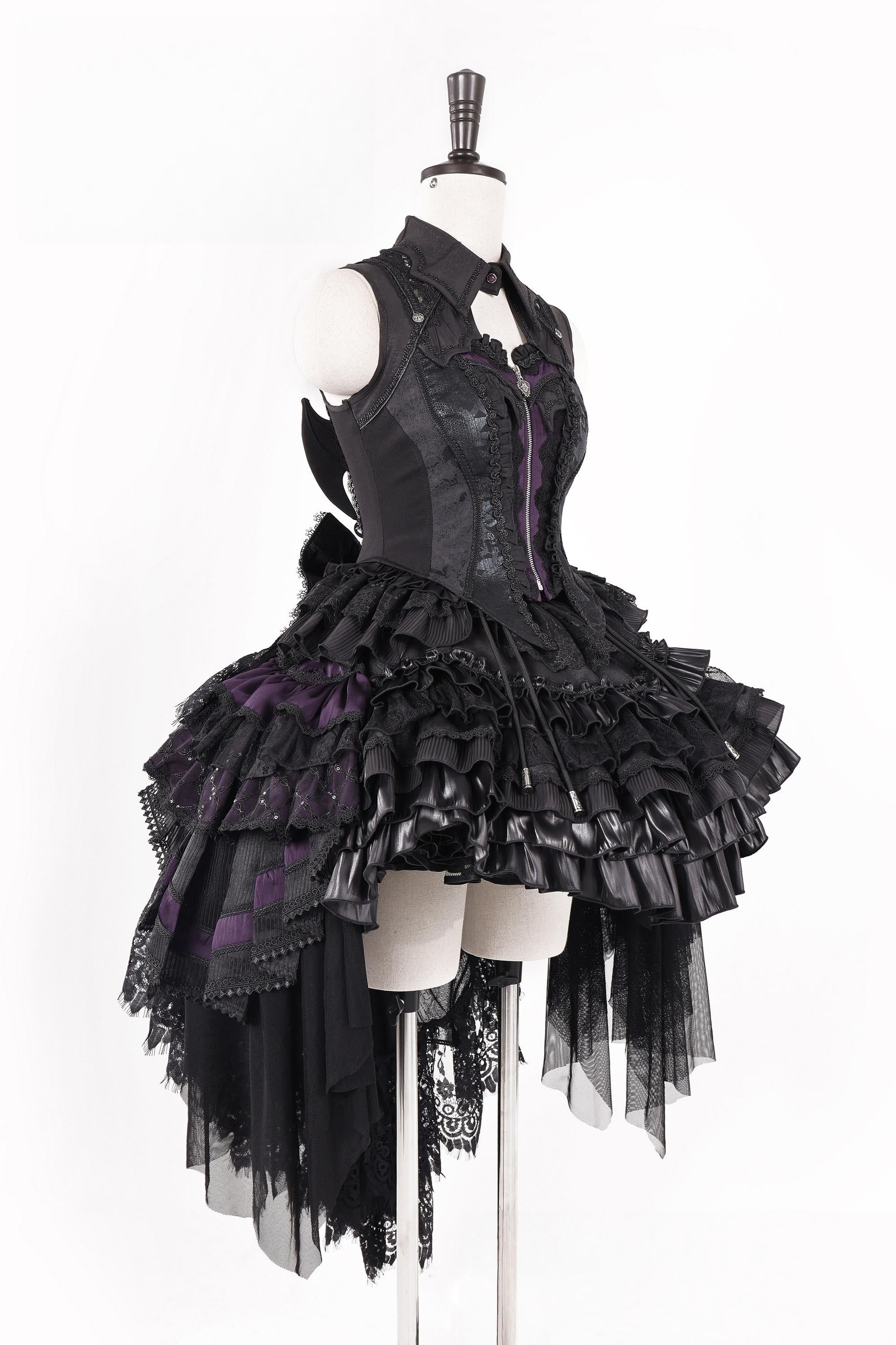 Holic - Gothic Lolita Adjustable Length Trailing, Wide Brim BNT (Purple) 44886:824867