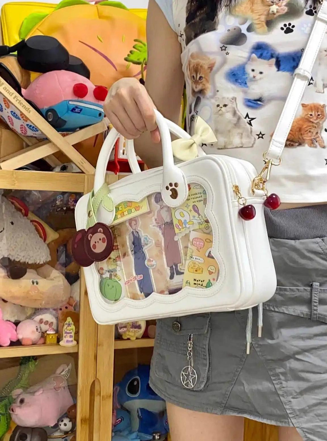 Morning Glory~Kawaii Lolita Bag Cherry Biscuit Shoulder Crossbody Handbag