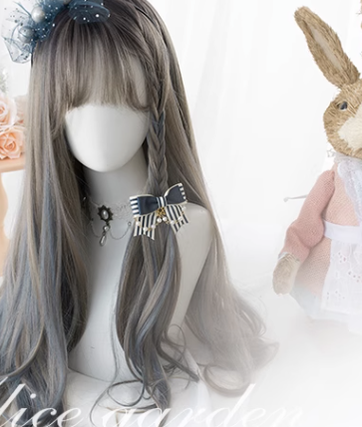 Alicegarden - Diana - Sweet Lolita Long Curly Gray Gradient Wig