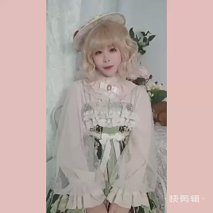 Kencrlo - Dim Moonlight - Classic Lolita Chiffon Yarn Inner Blouse
