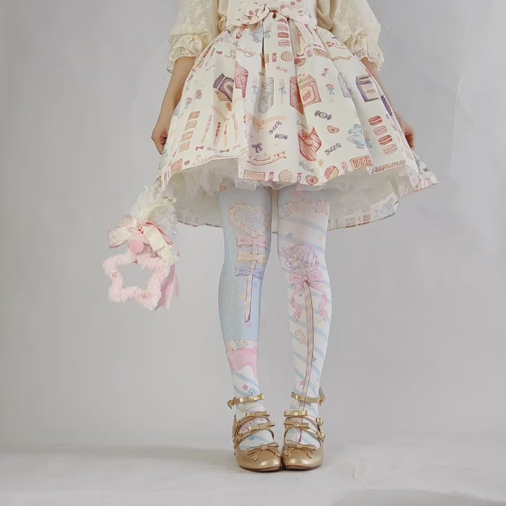 Roji roji~Holy Mace Fairy Kei Lolita Tights