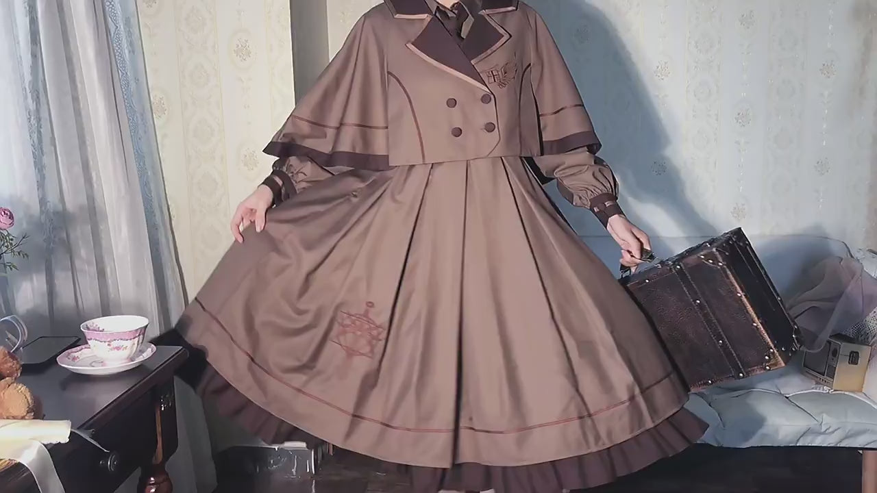 With PUJI - A lazy Trial - Classic Elegant Lolita OP Set