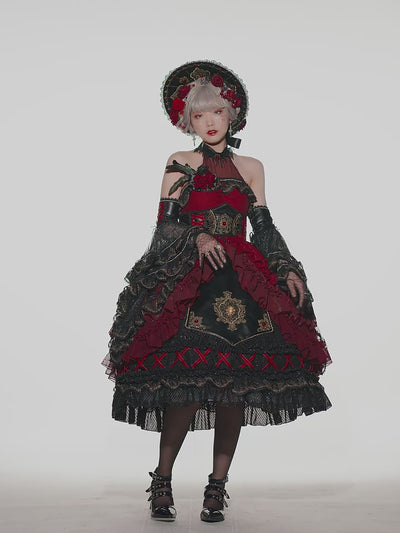Youpairui~Pact of Hunter~ Gothic Lolita Jumper Dress Set