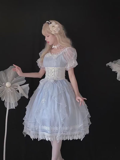 Your Princess~Mermaid Princess~ Lolita Short Sleeve OP Dress