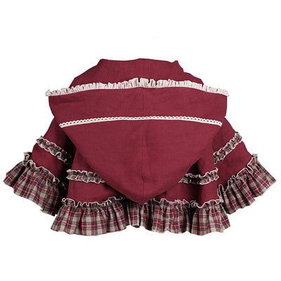 With PUJI - Little Red Riding Hood - Pastoral Lolita OP Fullset S cloak only