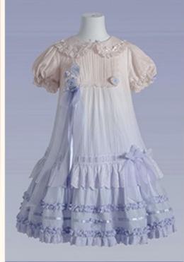 (Buy for me) Flower and Pearl Box~Austen In The Garden~Sweet Gradient Lolita OP S gradient blue OP 
