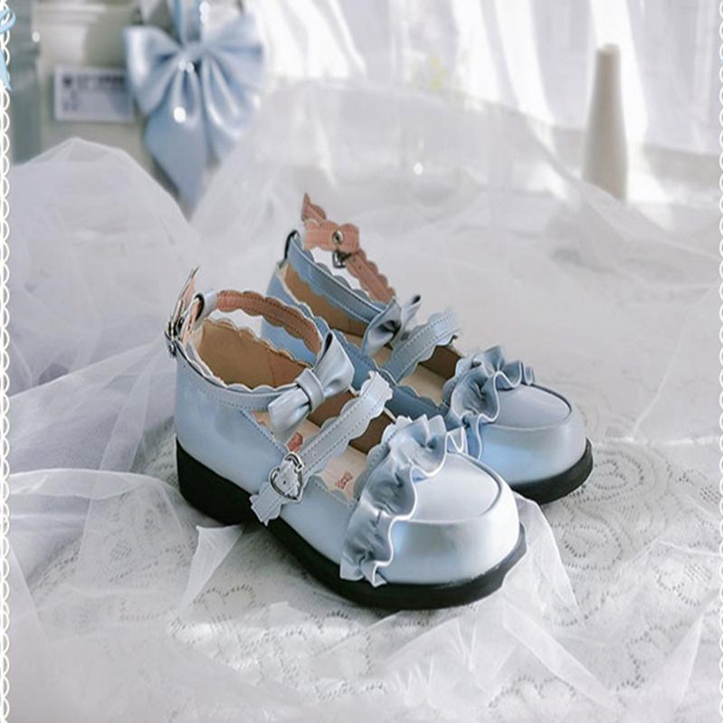 Sheep Puff~Mei Lulu~Lolita Japanese Lace Single Shoes 6562:76518