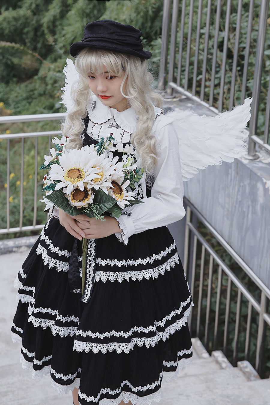 Infanta~Cake Tree~Classic Lolita JSK Dress Tiered Lace Dress