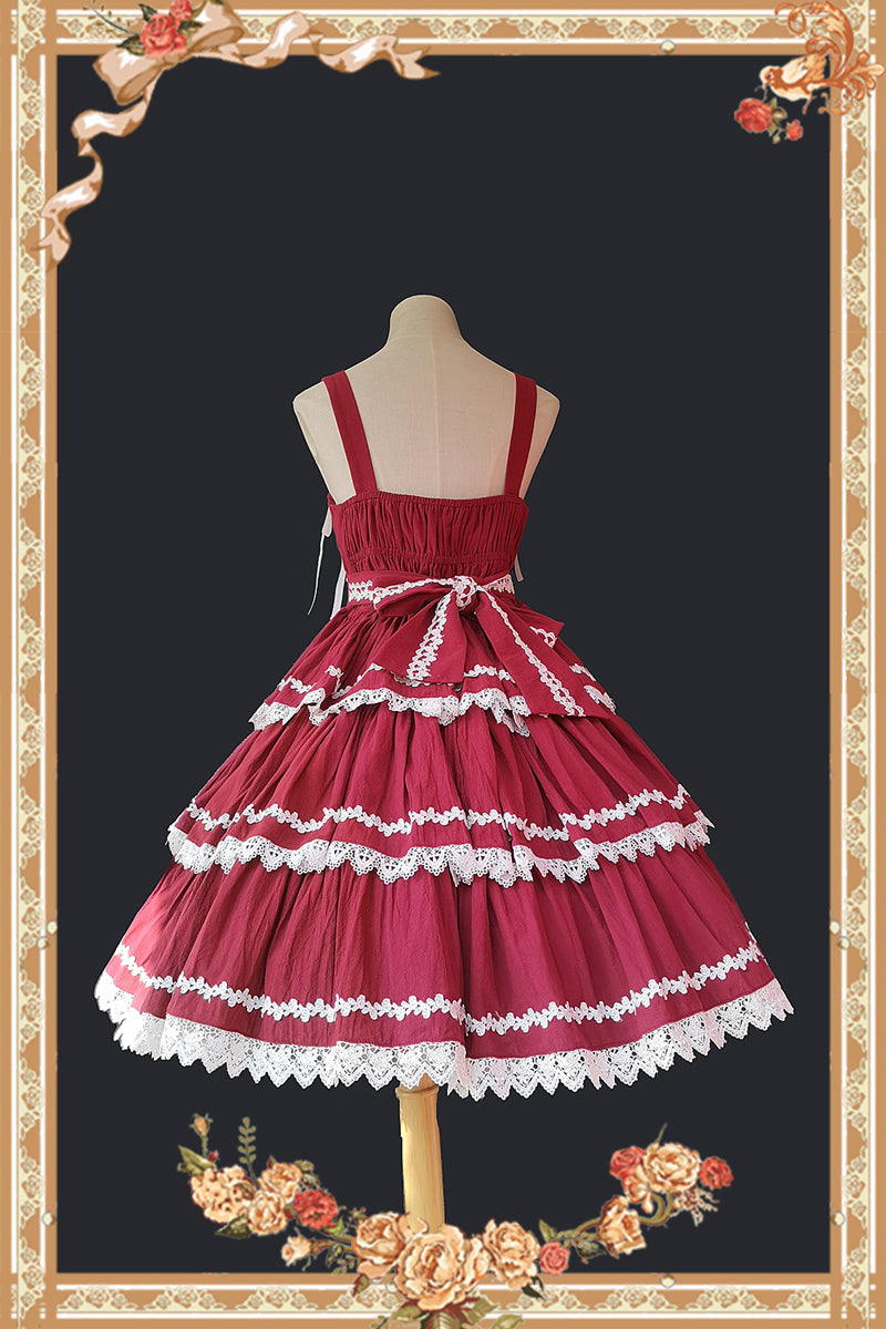 Infanta~Cake Tree~Classic Lolita JSK Dress Tiered Lace Dress