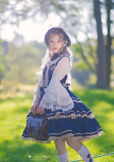 Infanta~Tiered Lace Classic Lolita JSK Dress   