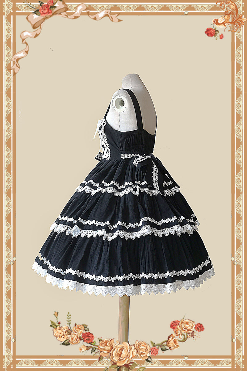 Infanta~Cake Tree~Classic Lolita JSK Dress Tiered Lace Dress