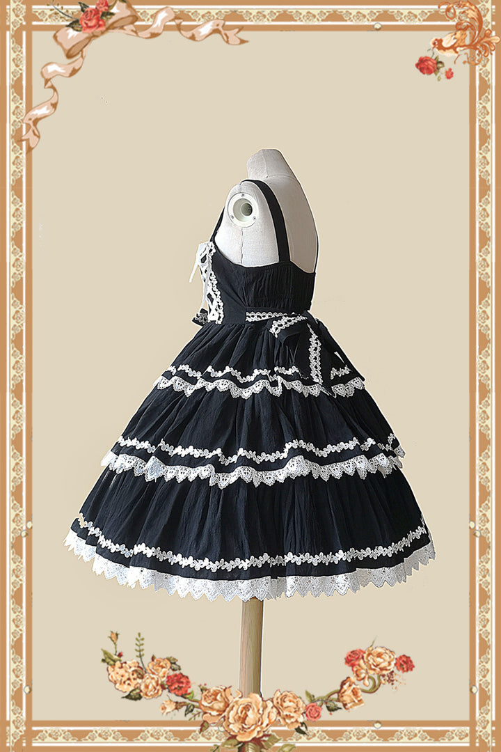 Infanta~Cake Tree~Classic Lolita JSK Dress Tiered Lace Dress   