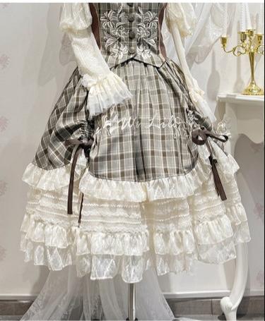 (Buy for me)Flower and Pearl Box~Elegant Lolita Vest, Blouse and SK Set S skirt 