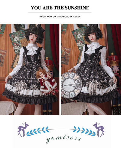 Eieyomi~Elegant Autumn Winter Lolita Velvet Blouse   