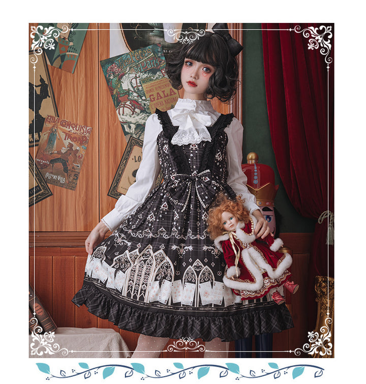 Eieyomi~Elegant Autumn Winter Lolita Velvet Blouse   