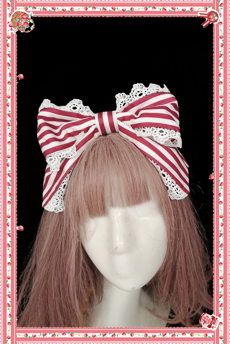 Infanta-Strawberry Tea - Tiered Ruffles Lolita JSK S red-white KC(One Size and choose size M)