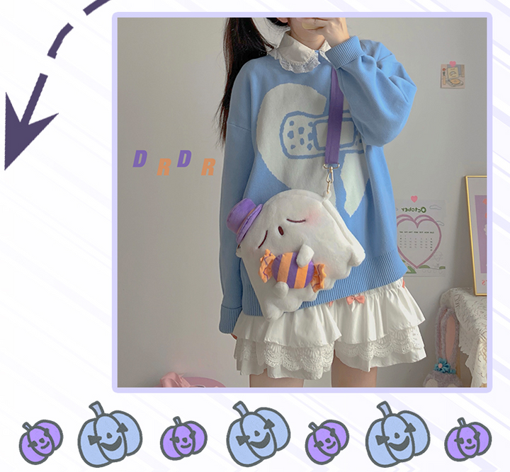 (Buy for me) DRDR~Lovely Ghost White Lolita Plush Bag   