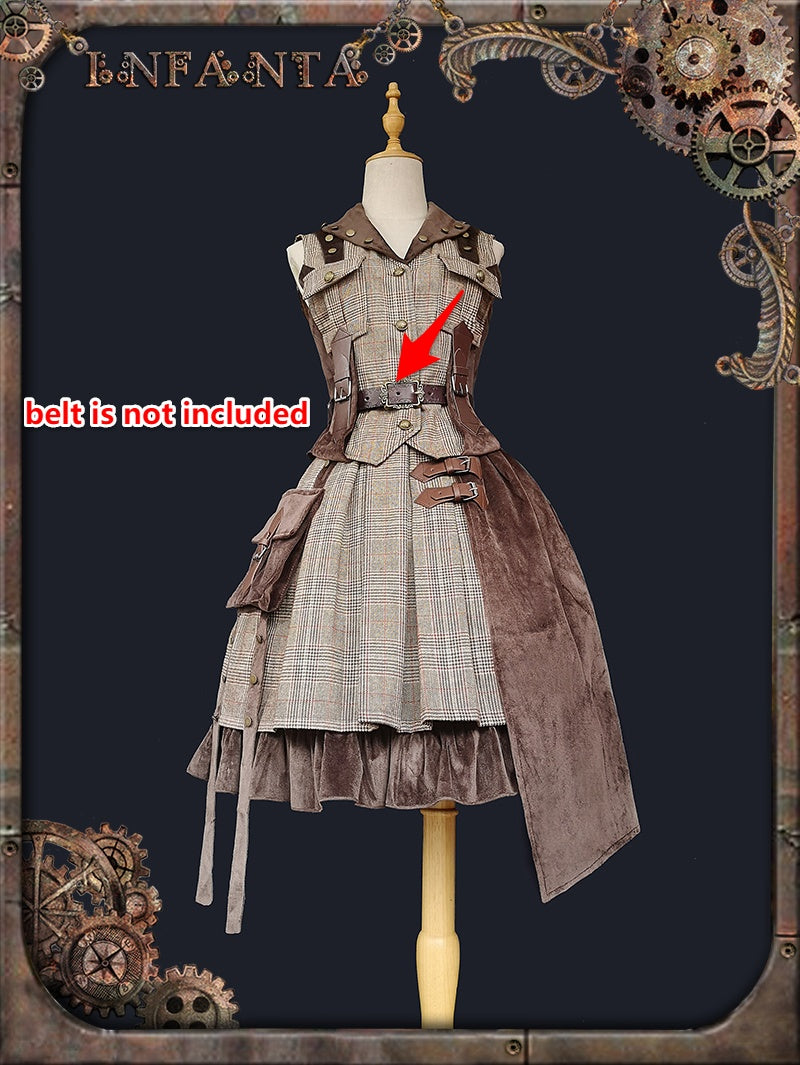 Infanta - The Spirit of the Adventurer - Punk Lolita SK and Vest S coffee vest