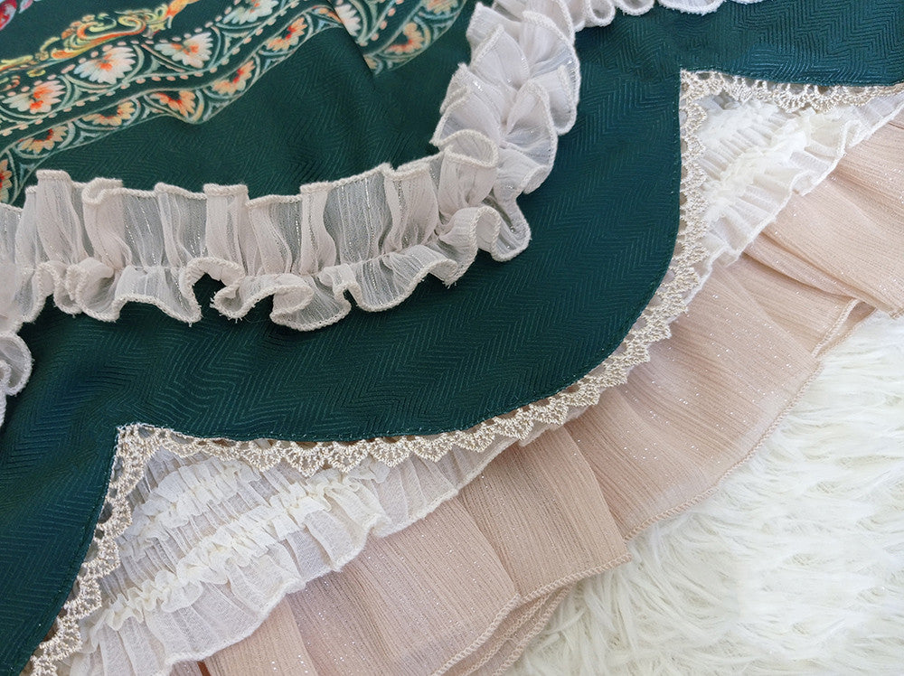 Miss Point~Rich Hymn~Lolita Bavarian Long Velvet Jumper Skirt   