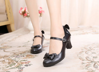Sosic~Kawaii Lolita Round Toe Shoes 33 black 