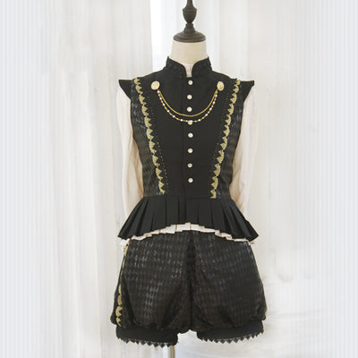 Immortal Thorn~Forever Invitation Letter~Ouji Lolita Vest and Shorts   