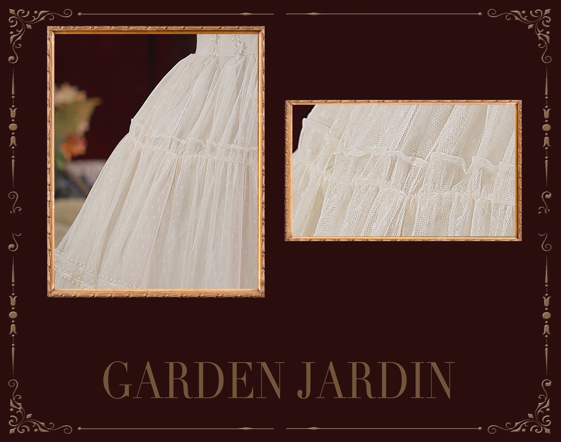Tiny Garden - Dream Bouquet- Elegant Sweet Lolita Skirt