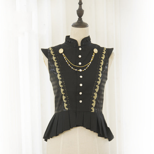 Immortal Thorn~Forever Invitation Letter~Ouji Lolita Vest and Shorts S vest 