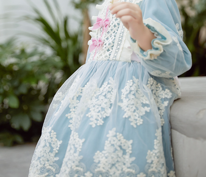 Kid Lolita Lace Embroidery Dress   