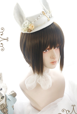 PippiPalace~Deacon~Ouji Lolita Short Daily Wig   