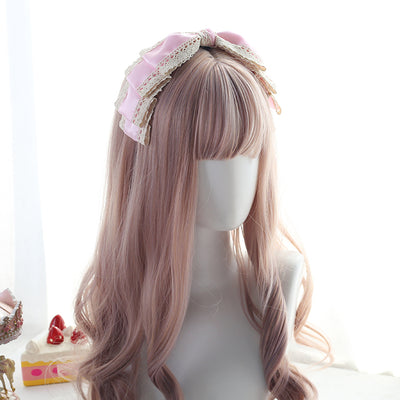 Xiaogui~Japanese Lace KC Multi Color Sweet Lolita Headdress free size light pink 