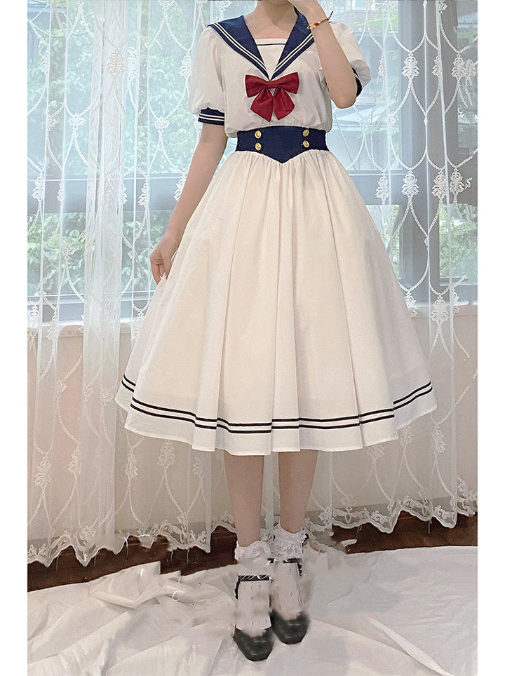 Beleganty~Sea and Wind~Retro Sailor Lolita OP Dress Version 1.0   