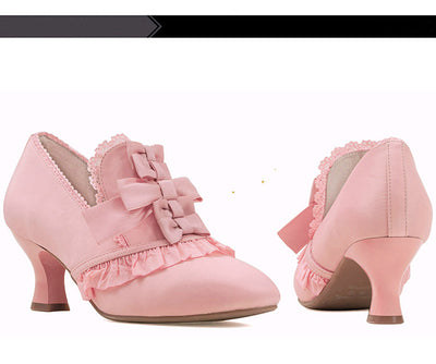 Iris Corolla~Queen Mary~Bows High Heels Lolita Shoes   