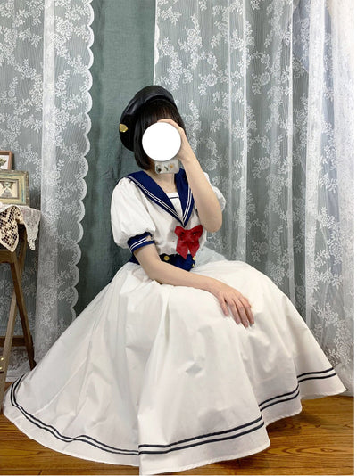 Beleganty~Sea and Wind~Version 1.0 Retro Sailor Lolita OP Dress   