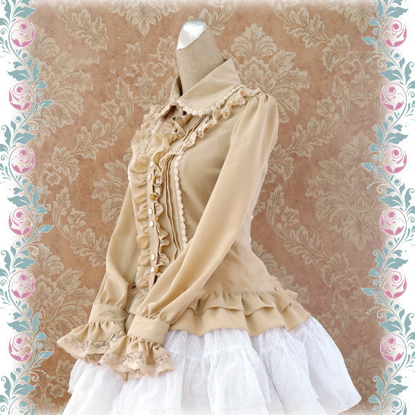 Strawberry Witch~Elegant Corset Lacing Lolita Blouse