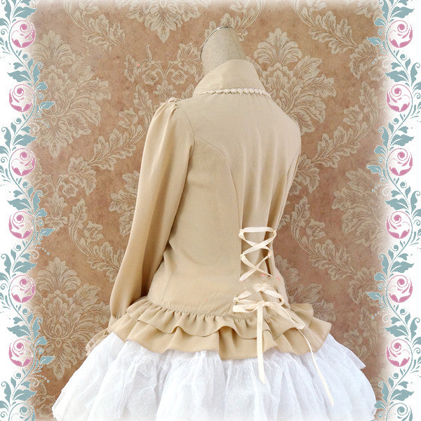 Strawberry Witch~Elegant Corset Lacing Lolita Blouse