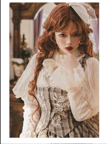 (Buy for me)Flower and Pearl Box~Elegant Lolita Vest, Blouse and SK Set   