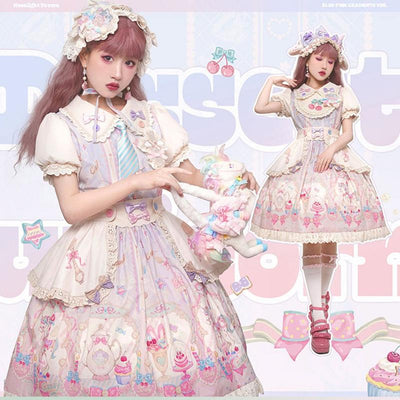 (Buyforme) Moonlight Tavern~Dessert Unicorn Sweet Lolita OP   