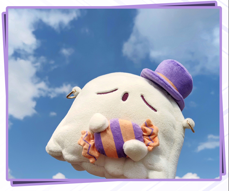 DRDR - Kawaii Lolita Ghost White Plush Bag