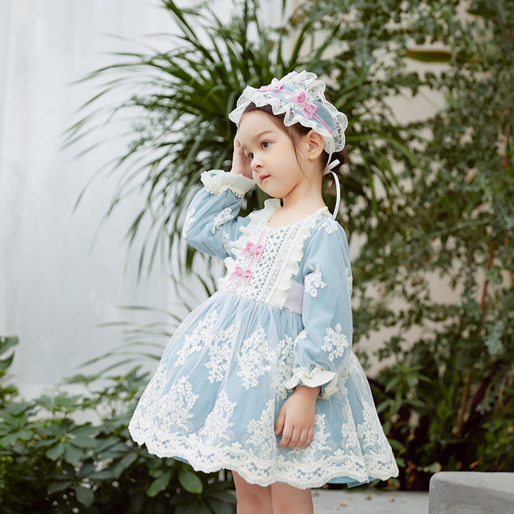 Kid Lolita Lace Embroidery Dress   