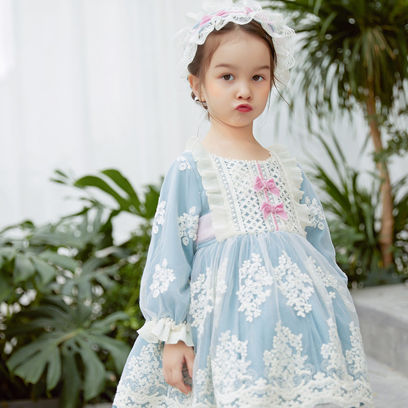 Kid Lolita Lace Embroidery Dress   