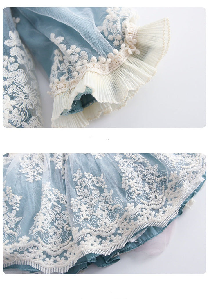 Kid Lolita Lace Embroidery Dress   