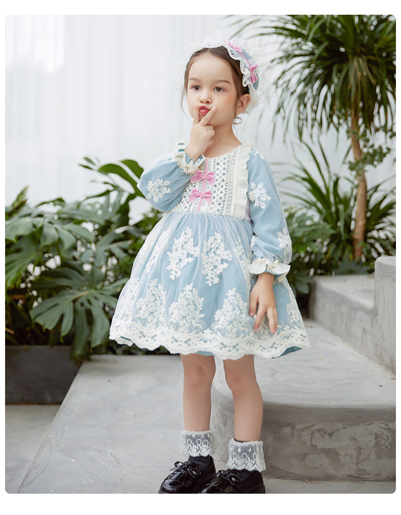 Kid Lolita Lace Embroidery Dress   