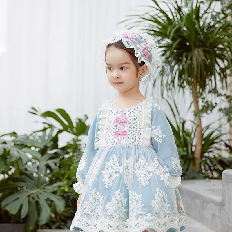 Kid Lolita Lace Embroidery Dress   