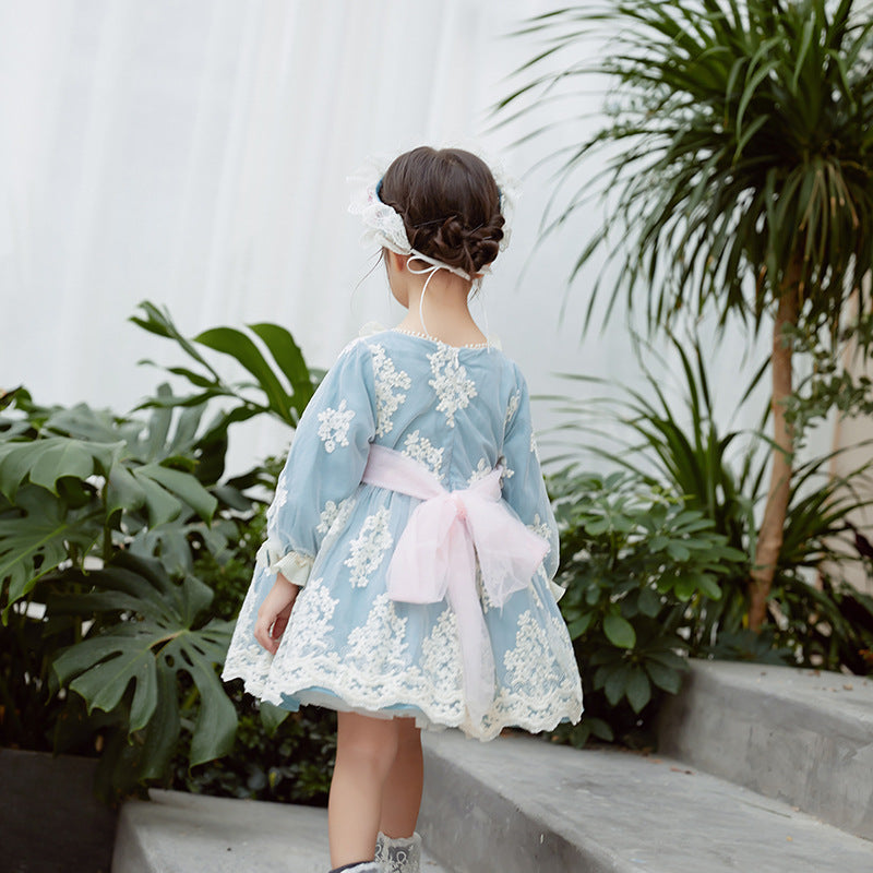 Kid Lolita Lace Embroidery Dress   