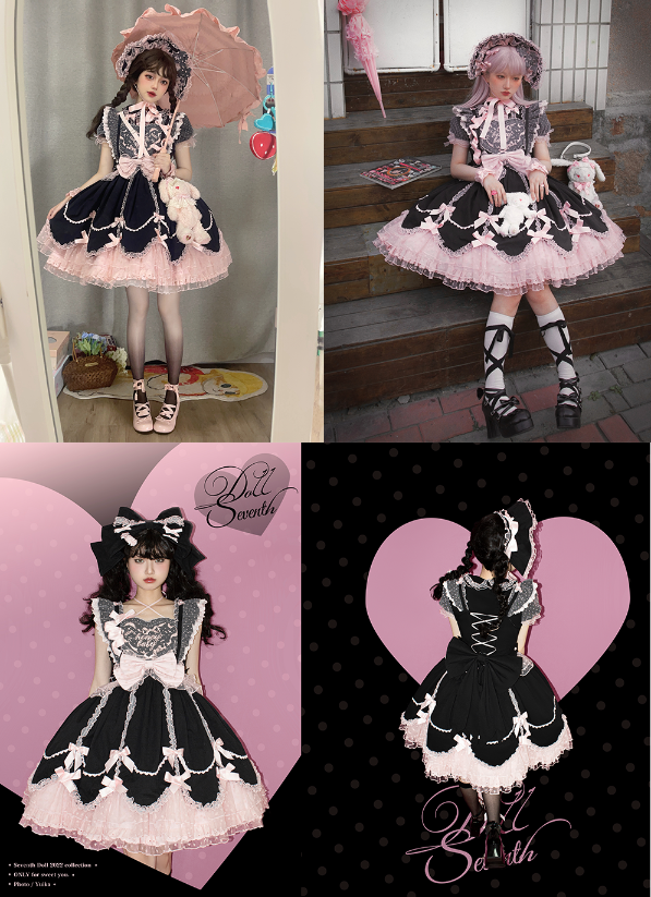 (Buy for me) The Seventh Doll~Sweet Doll Lolita Cotton Jumper Dress   