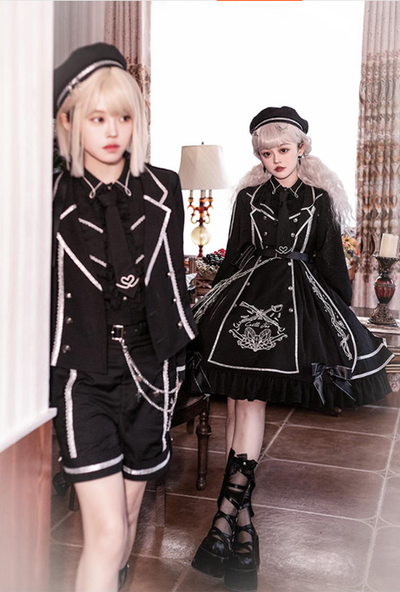 CastleToo~War Ending~Ouji Lolita Prince Shirt and JSK Set   