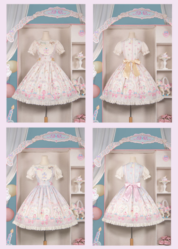 (Buyforme) Moonlight Tavern~Dessert Unicorn Sweet Lolita Salopette   