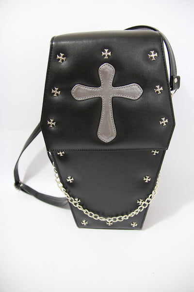 Loris~Gothic Coffin Punk Style Bag free size black 
