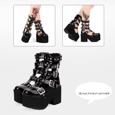 HOLY ROAM THE CITY PLATFORM BOOTS 新品未使用 Demonia Ashes Chains & Charms Platform Boot for Style – Rave
